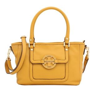 Tory Burch Yellow Satchel Bag